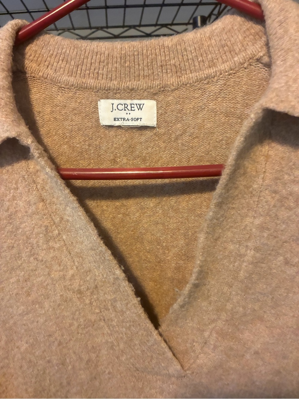 J. Crew Women's V-Neck Sweater in Light Tan